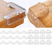 24 Pack Corner Protector for Baby, Clear Furniture Corner Guard,Edge Safety Bumpers for Table Edges and Sharp Corners ﻿