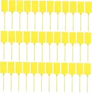 GETAJGHSD 100pcs Luggage Shipping Tags Plastic Labeling Tags for Easy Identification with Strings for Convenient Attachment for Logistics and Packing Use