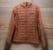 Patagonia Women's Nano Puff Hoody Jacket 84227 Sienna Clay SP24 Small NWT