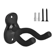 Guitar Hanger Display Wall Mount Holder Hook Rack Bracket Padded Instrument 2PCS Black