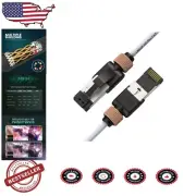 2FT Cat7 Ethernet Cable - 12 Pack, High-Speed 10G, Robust Shielding Technology