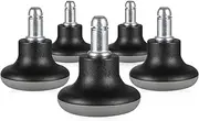 Wheels to Fixed Stationary Castors Chair Casters 5pcs Office Chair Caster Fixed Bell Glides Replacement Heavy Duty Fixed Wheel for Office Chair Stationary Feet Carpet Rug
