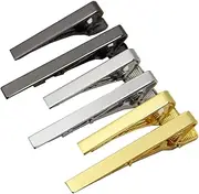 [BetterJonny] Classic Style Men's Tie Clips, Neck Ties Necktie Bar Pinch Clip Best Gifts for Your Father, Lover and Friends in Xmas, Anniversary, Wedding, Party, Meeting