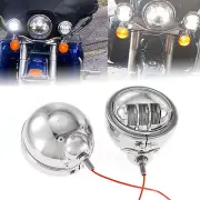 4.5" LED Fog Light w/ Housing Bucket For or Kawasaki Vulcan VN 800 900 1500 1600