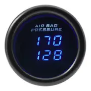 2" 52mm Blue LED Dual Digital Display Air Pressure Gauge with 1/8NPT Sensor