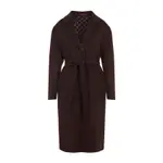 [Gucci] Gucci-Brown Gg Double Wool Coat-Donna 40 IT