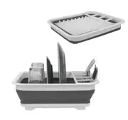 Collapsible Dish Rack Drainer Drying Portable Cutlery Dryer
