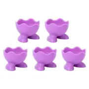 5Pcs Boiled Egg Cups Set Silicone Egg Cup Holder Set Boiled Egg Holder