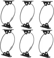 Vaguelly Furniture Safety Straps 6 Sets Baby Proofing Straps Easy Install Anti Tip Fixings for Bookshelves Tv Stands Cabinets Wardrobes
