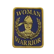 Woman Warrior Embroidered Iron or Sew On Patch - Military - 141-O