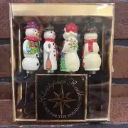 Christopher Radko Home For The Holidays Snowman Pate Knives