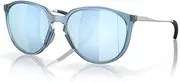 [Oakley] Women's Oo9288 Sielo Round Sunglasses, Matte Transparent Stonewash/Prizm Deep Water Polarized, 57 mm