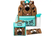 Scooby Doo Where Are You? Backpack Set (Pack of 4) (Brown/Teal) (One Size)