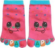 [uxcell] Dots Pattern Stretchy Ankle Length Toe Socks