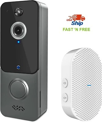 Towsen Video Doorbell Camera Wireless with Chime, PIR Motion Detector, 1080P HD,