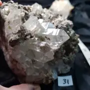 LARGE Quartz cluster in host rock & other minerals, watch video, displayspecimen