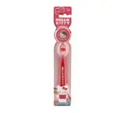 2 Hello Kitty Suction Cup Bottom Kid Toothbrushes + Cap Travel Kit Soft Bristles