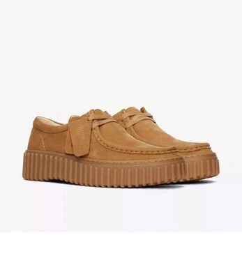 Clarks Ladies TORHILL BEE Light Tan Nubuck Leather Shoes UK Size 6.5 D EU 40