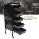 6 Tier Rolling Storage Rack Cart with Wheels for Salon Beauty Supplies