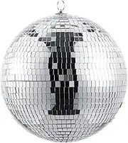 ibasenice 1Pc Disco Mirror Ball Ornament with Hook for Ktv Dance Weddings Parties Reflective Indoor Decor for Stunning Displays