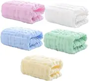 ORFOFE Infant Care Kit 5pcs Towels Newborn Burp Cloths Bath Sheet Boys and Girls Face Towel Handkerchief