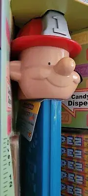 GIANT TALKING FIREMAN PEZ NEW IN BOX