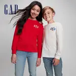 GAP 兒童裝 GAP X DISNEY迪士尼聯名 LOGO長袖T恤-紅色(775222)