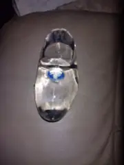 Lead Bohemia Crystal Glass dutch shoe