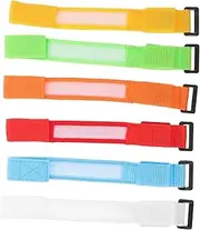 BESPORTBLE 6PCS LED Wristbands Nylon Flashing Glow Bracelets for Parties Nighttime Fun Outdoor Activities Dazzling Glow Dark Party Props