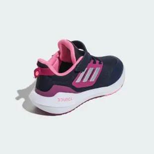 【adidas 愛迪達】慢跑鞋 男童 女童 運動鞋 緩震 EQ21 RUN 2.0 黑粉 GZ2308