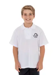 Yr 7-12 SS White Polo With Emb