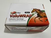12 Box Value Plus Valuwrap Cohesive Bandage 10cm x 4.5m Stretched Black VAL8910