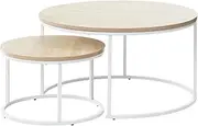 Cooper & Co. Sonoma Nesting Coffee Tables White Set of 2