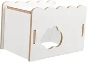 ibasenice Hamster Wooden House Hideout for Guinea Pig and Hamster Natural Wood Design Biting Resistant Comfortable Pet Retreat for Pets Durable and Safe Hideouts