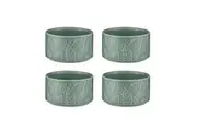 4pc Ladelle Heath Jade 10cm Ramekin Set Porcelain Baking Snack Food Dish Bowl