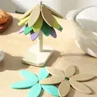Tree Design Stand Silicone Mat Six Leaf Grass Coaster Dining Table Gift