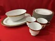 19-pc Vintage Sanco Georgetown GOLD Trim China Set, Made In Japan, A1753