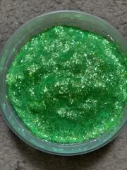 50g Bulk Iridescent Neon Green Tinsel Glitter Nail Tumbler Solvent Resistant