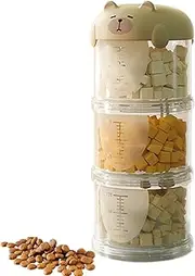Dog Treat Storage Container, Cute Clear Dog Treat Container, Food-Grade Pet Snack Storage Box Cookie Jar Organizer for Grain Pellet Rice Kitchen Pantry Travel Outdoor