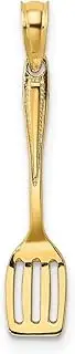 [JewelryWeb] 5.15mm Gold 3 d Polished Spatula Charm