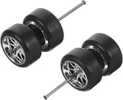 1 Set Replaceable Car Wheels Scale Car Tires Durable Design for Enhanced Performance and Aesthetic Appeal for and Replacement