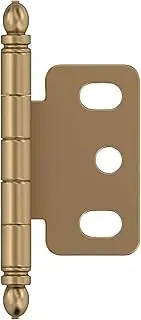 [Amerock] PK3180TBCZ | Cabinet Hinge | 3/4 in. (19 mm) Door Thickness |Full Inset|Partial Wrap|Ball Tip|Champagne Bronze|Kitchen Cabinet Door Hinge|Single Hinge|Functional Hardware,1.0 Count
