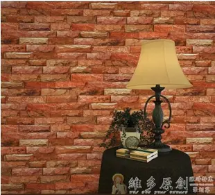 壁貼壁紙 3D大理石墻紙文化石石頭壁紙簡約現代電視背景墻立體磚頭磚紋壁紙DF 免運