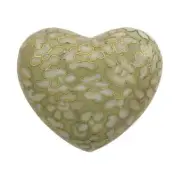 At Peace Memorials Essence Opal Heart Keepsake w/ Velvet Box Cremation Urn