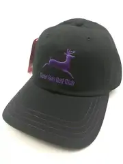 Black Adjustable Baseball Cap (Deer Logo Golf hat) Deer Run Golf Club [Cotton]