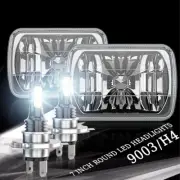 For Chevy Express Cargo Van 1500 2500 3500 Pair 7x6 5x7 LED Headlights Hi/Lo DRL