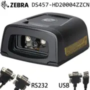Zebra DS457-HD20004ZZCN 2D Barcode Scanner High Density Fixed Mount USB/RS232