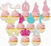 Princess Cupcake Toppers Princess Birthday Party Decorations Princess Cake Decorations Castle Cake Topper Princess Cake Topper For Bridal Shower Bachelorette Party