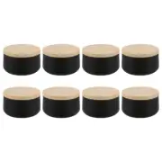 8 Pcs Scented Candle Jar Travel Empty Tins with Lids Storage Containers