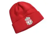 Liverpool FC Crest Knitted Turn Up Beanie (Red) (One Size)